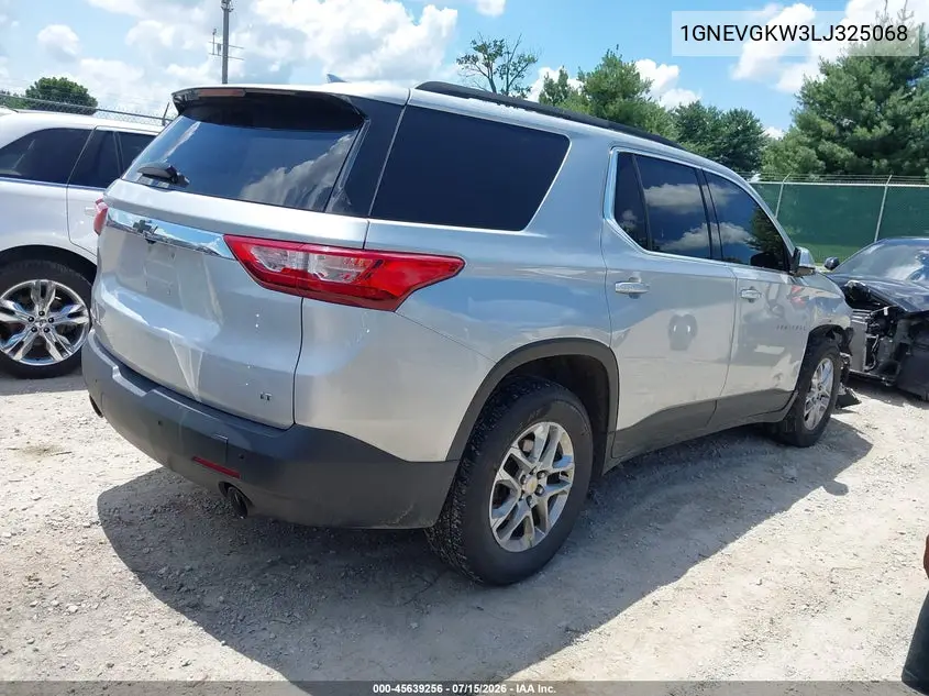 2020 Chevrolet Traverse Awd Lt Cloth VIN: 1GNEVGKW3LJ325068 Lot: 45639256