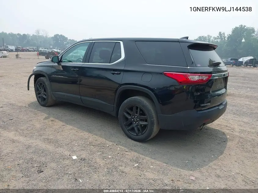 2020 Chevrolet Traverse Fwd Ls VIN: 1GNERFKW9LJ144538 Lot: 45654713