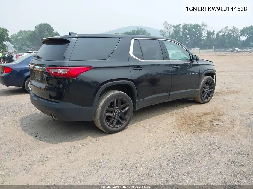 2020 Chevrolet Traverse Fwd Ls VIN: 1GNERFKW9LJ144538 Lot: 45654713