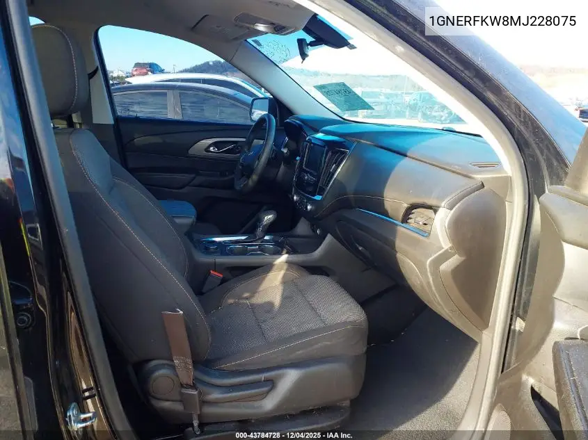 1GNERFKW8MJ228075 2021 Chevrolet Traverse Fwd Ls