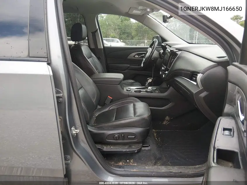2021 Chevrolet Traverse Fwd Rs VIN: 1GNERJKW8MJ166650 Lot: 45563539