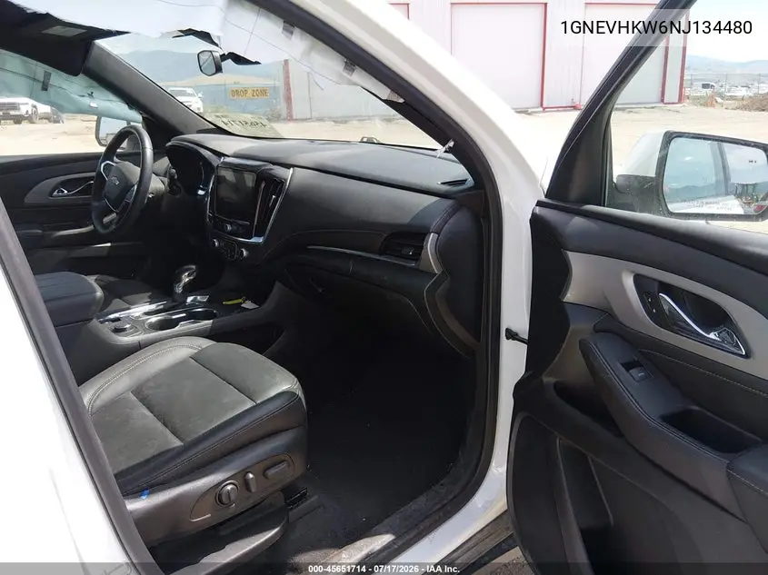 2022 Chevrolet Traverse Awd Lt Leather VIN: 1GNEVHKW6NJ134480 Lot: 45651714