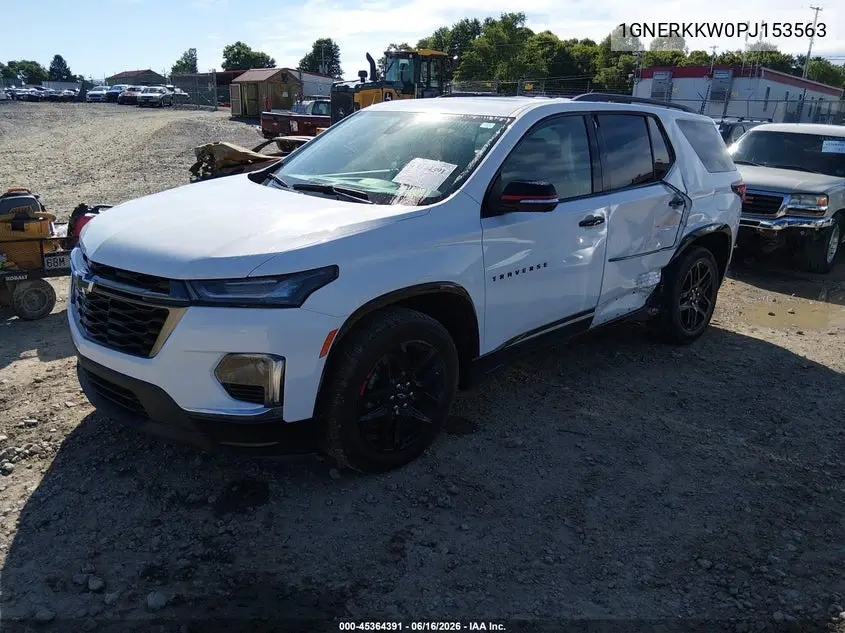 2023 Chevrolet Traverse Fwd Premier VIN: 1GNERKKW0PJ153563 Lot: 45364391