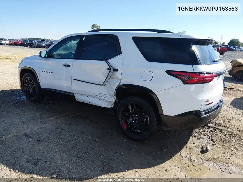 2023 Chevrolet Traverse Fwd Premier VIN: 1GNERKKW0PJ153563 Lot: 45364391