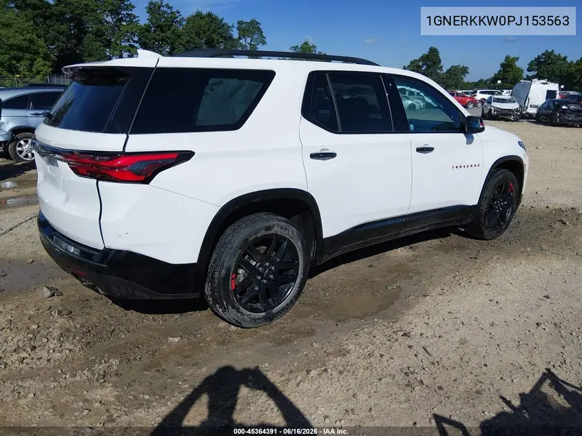 2023 Chevrolet Traverse Fwd Premier VIN: 1GNERKKW0PJ153563 Lot: 45364391