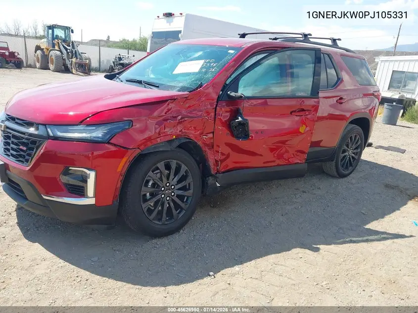 2023 Chevrolet Traverse Fwd Rs VIN: 1GNERJKW0PJ105331 Lot: 45626950