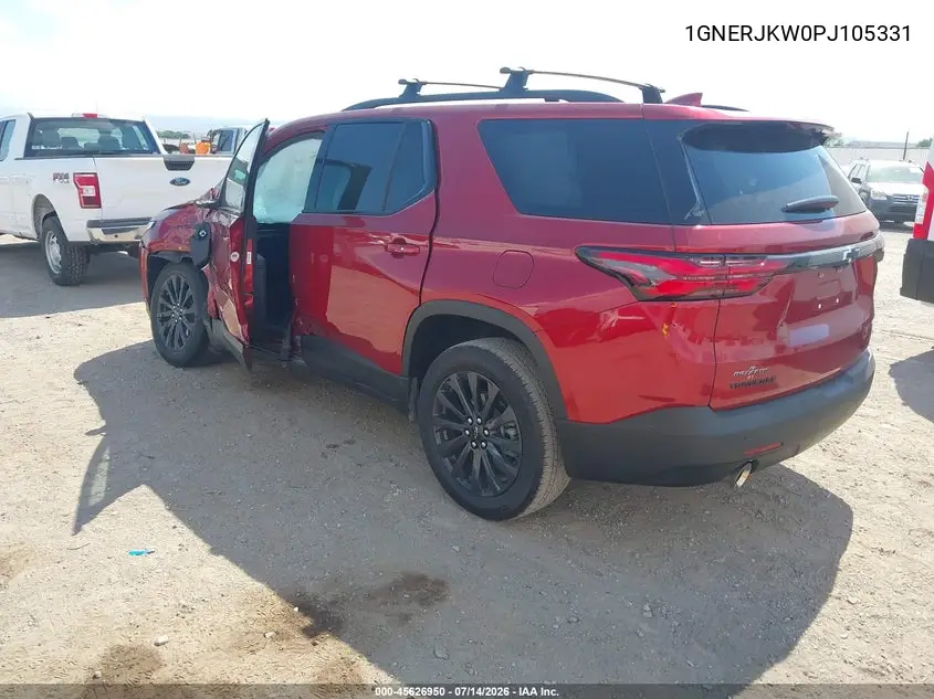 2023 Chevrolet Traverse Fwd Rs VIN: 1GNERJKW0PJ105331 Lot: 45626950