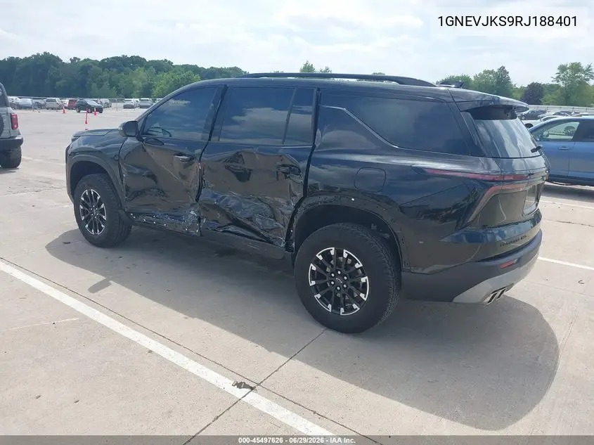 2024 Chevrolet Traverse Awd Z71 VIN: 1GNEVJKS9RJ188401 Lot: 45497626