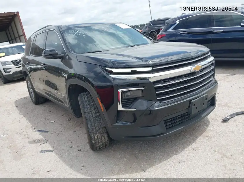 2025 Chevrolet Traverse Fwd Lt VIN: 1GNERGRS5SJ120504 Lot: 45354524