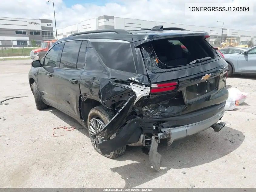 2025 Chevrolet Traverse Fwd Lt VIN: 1GNERGRS5SJ120504 Lot: 45354524