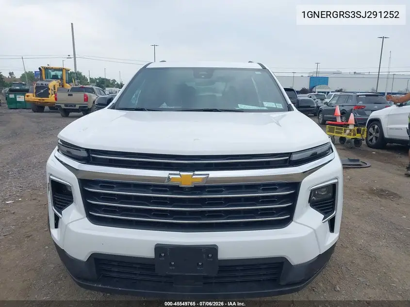 2025 Chevrolet Traverse Fwd Lt VIN: 1GNERGRS3SJ291252 Lot: 45549765
