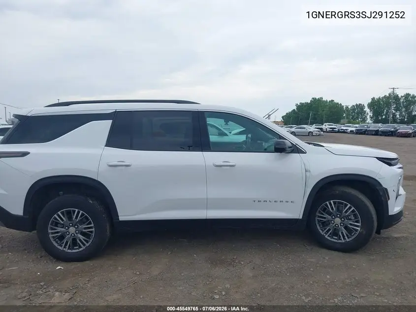 2025 Chevrolet Traverse Fwd Lt VIN: 1GNERGRS3SJ291252 Lot: 45549765