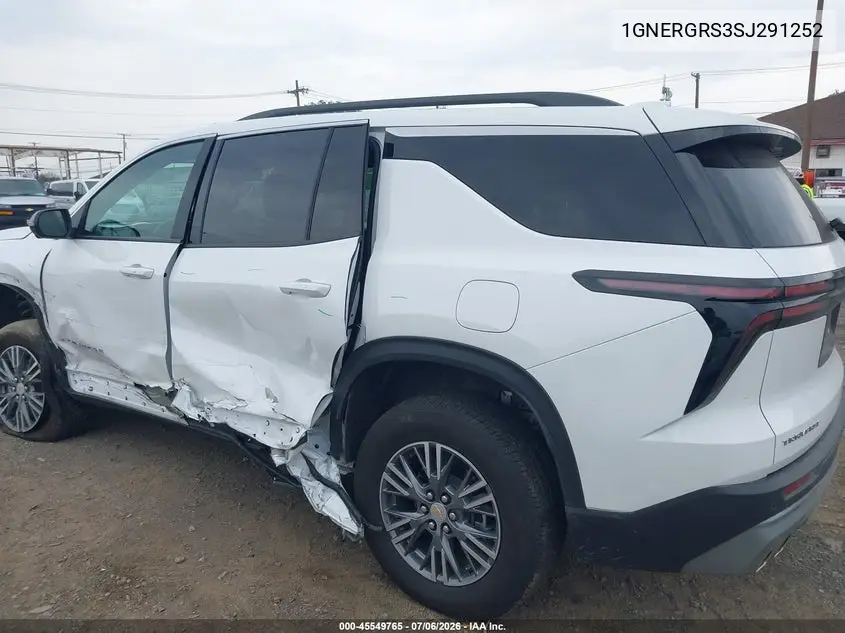2025 Chevrolet Traverse Fwd Lt VIN: 1GNERGRS3SJ291252 Lot: 45549765