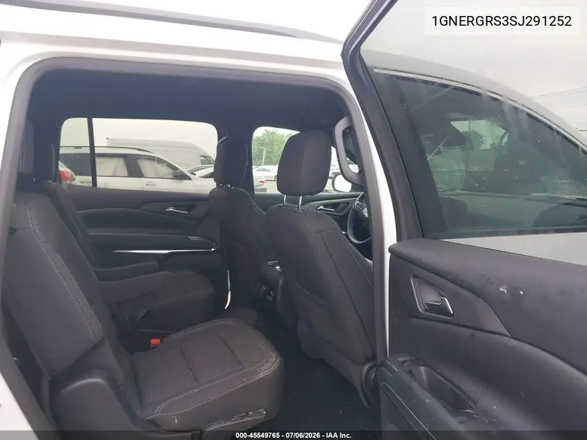 2025 Chevrolet Traverse Fwd Lt VIN: 1GNERGRS3SJ291252 Lot: 45549765