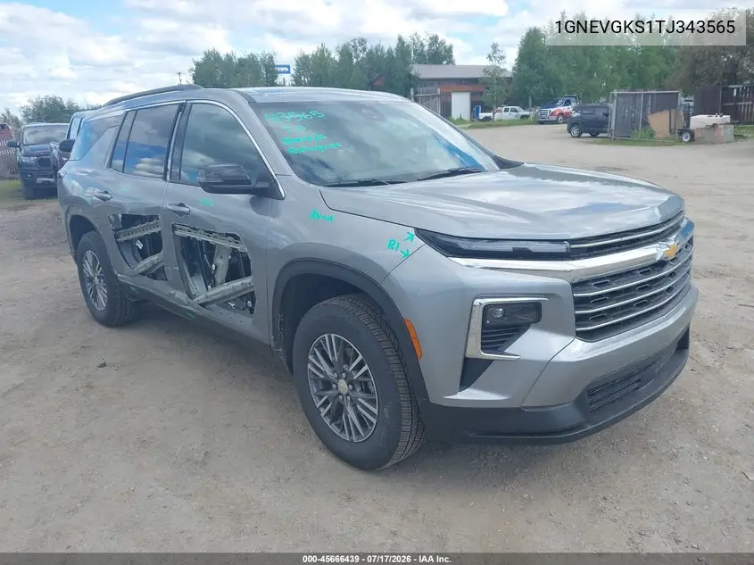 2026 Chevrolet Traverse Awd Lt VIN: 1GNEVGKS1TJ343565 Lot: 45666439