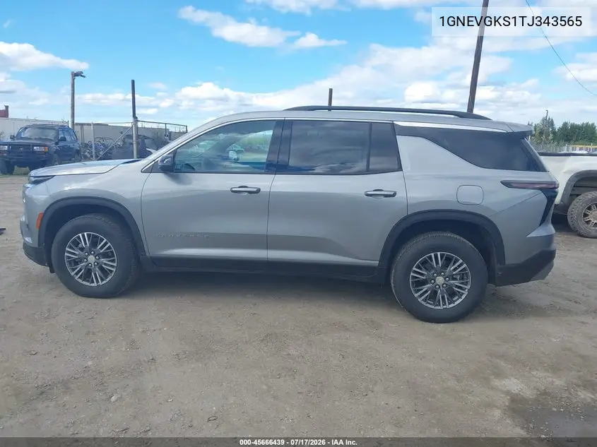 2026 Chevrolet Traverse Awd Lt VIN: 1GNEVGKS1TJ343565 Lot: 45666439