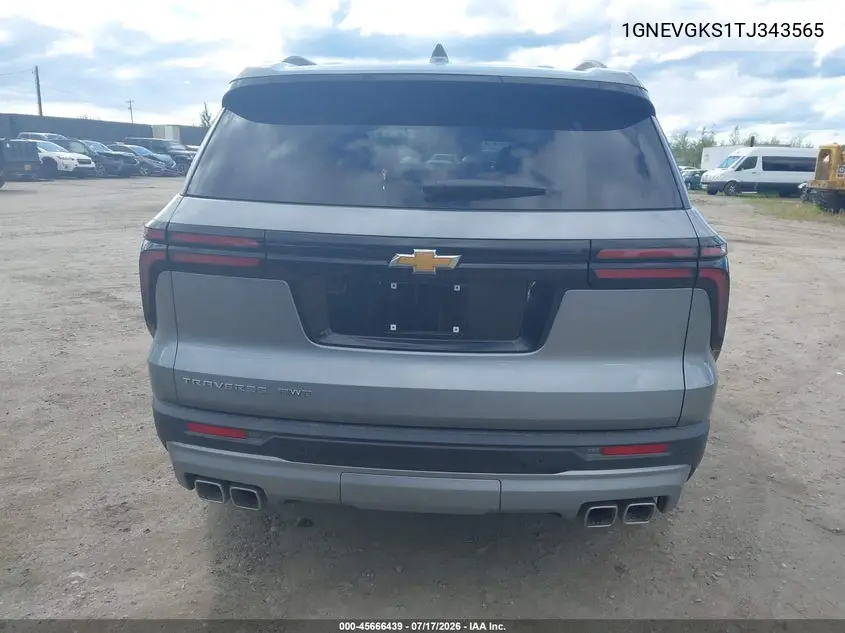 2026 Chevrolet Traverse Awd Lt VIN: 1GNEVGKS1TJ343565 Lot: 45666439