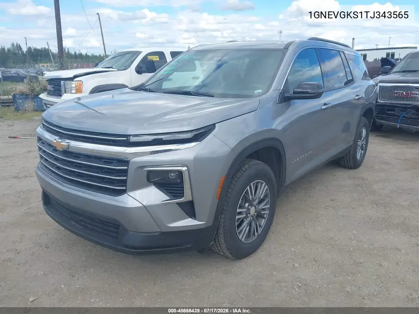 2026 Chevrolet Traverse Awd Lt VIN: 1GNEVGKS1TJ343565 Lot: 45666439