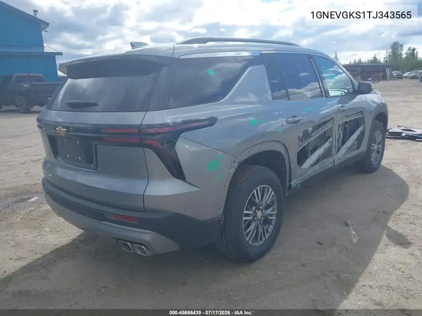 2026 Chevrolet Traverse Awd Lt VIN: 1GNEVGKS1TJ343565 Lot: 45666439