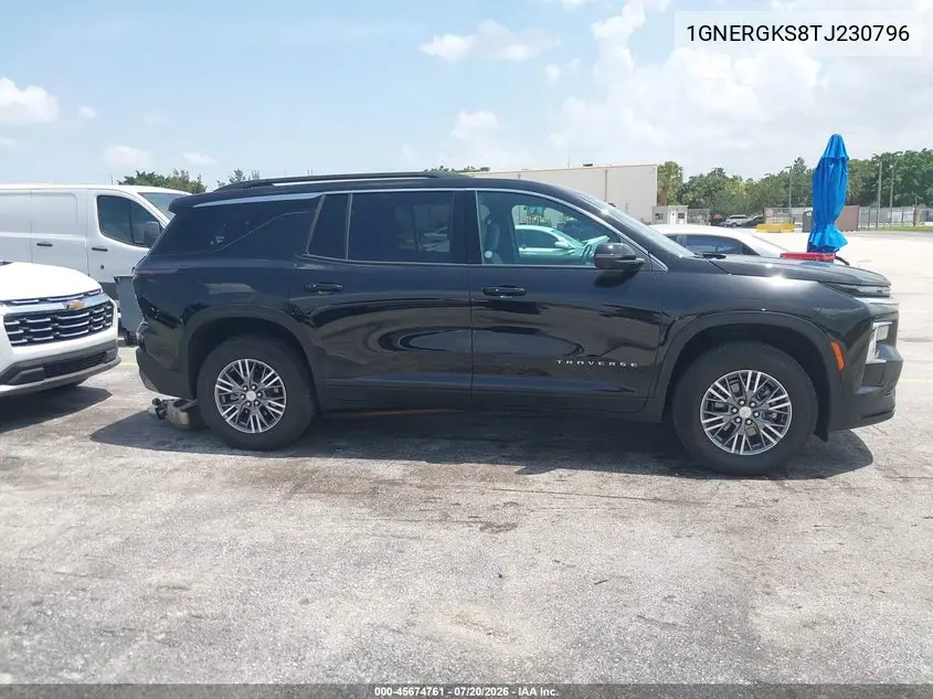 2026 Chevrolet Traverse Fwd Lt VIN: 1GNERGKS8TJ230796 Lot: 45674761