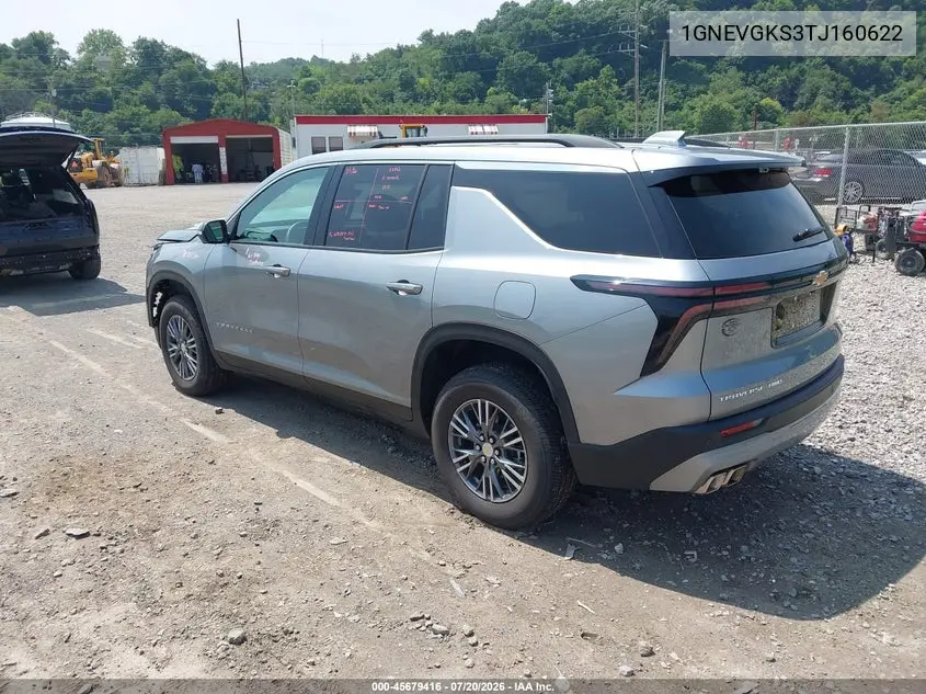 2026 Chevrolet Traverse Awd Lt VIN: 1GNEVGKS3TJ160622 Lot: 45679416