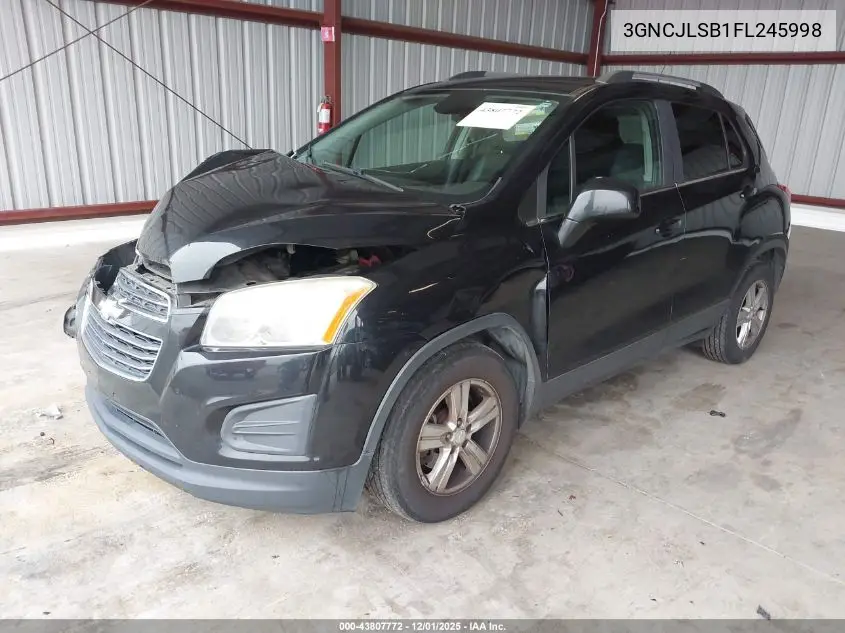 3GNCJLSB1FL245998 2015 Chevrolet Trax Lt