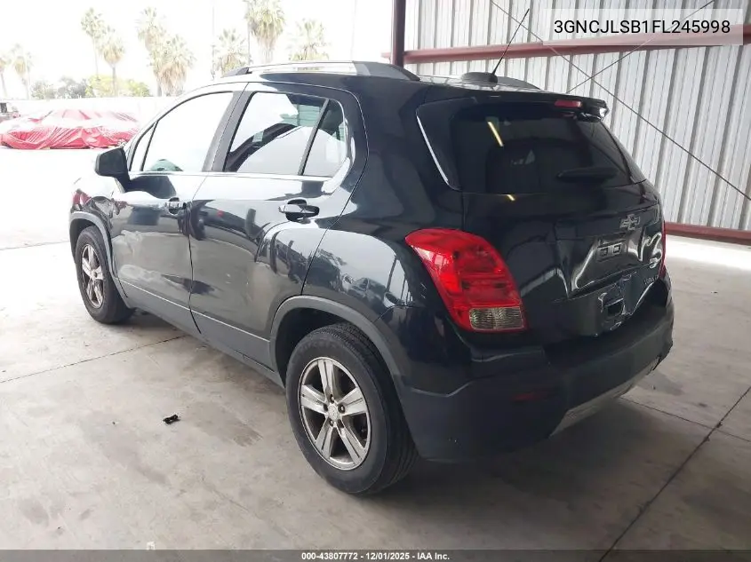 3GNCJLSB1FL245998 2015 Chevrolet Trax Lt