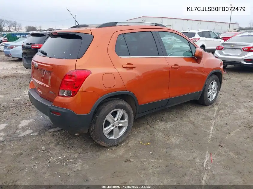 KL7CJLSB0FB072479 2015 Chevrolet Trax Lt