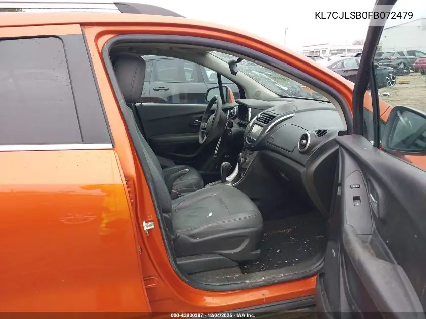 KL7CJLSB0FB072479 2015 Chevrolet Trax Lt