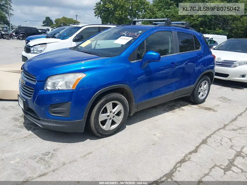 2015 Chevrolet Trax Lt VIN: KL7CJLSB9FB075042 Lot: 45336553