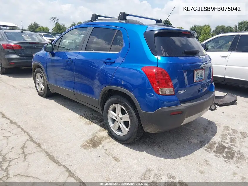 2015 Chevrolet Trax Lt VIN: KL7CJLSB9FB075042 Lot: 45336553