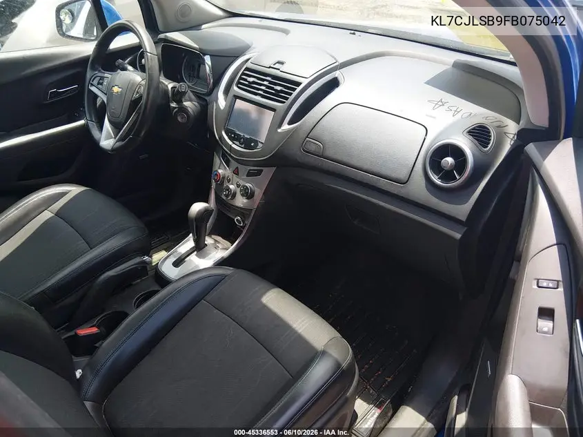 2015 Chevrolet Trax Lt VIN: KL7CJLSB9FB075042 Lot: 45336553