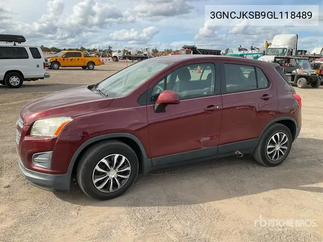 3GNCJKSB9GL118489 2016 Chevrolet Trax 2016 Chevrolet Trax 2Wd Suv