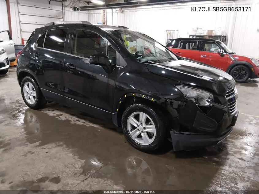 2016 Chevrolet Trax Lt VIN: KL7CJLSB5GB653171 Lot: 45335296