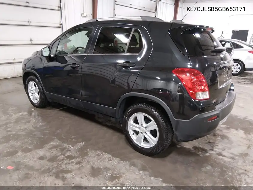 2016 Chevrolet Trax Lt VIN: KL7CJLSB5GB653171 Lot: 45335296