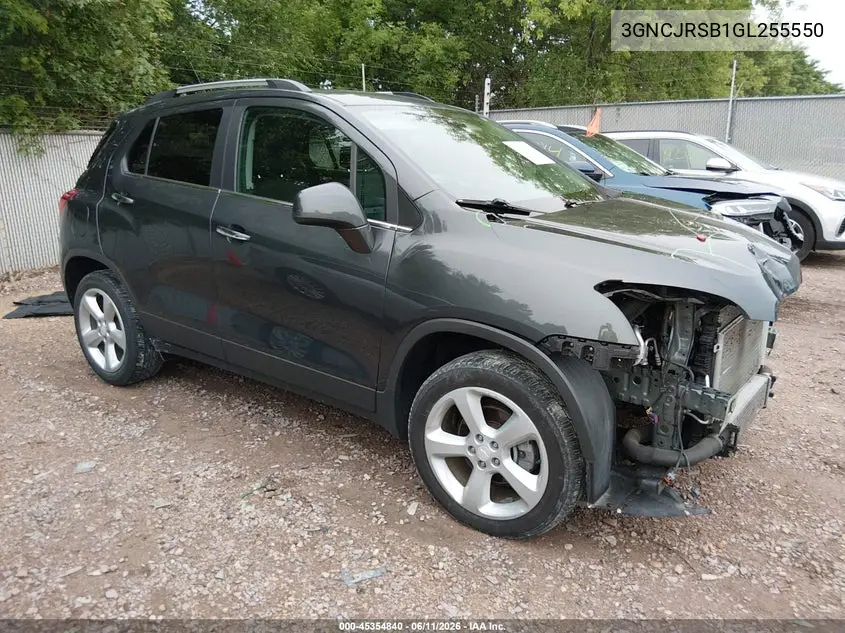 2016 Chevrolet Trax Ltz VIN: 3GNCJRSB1GL255550 Lot: 45354840
