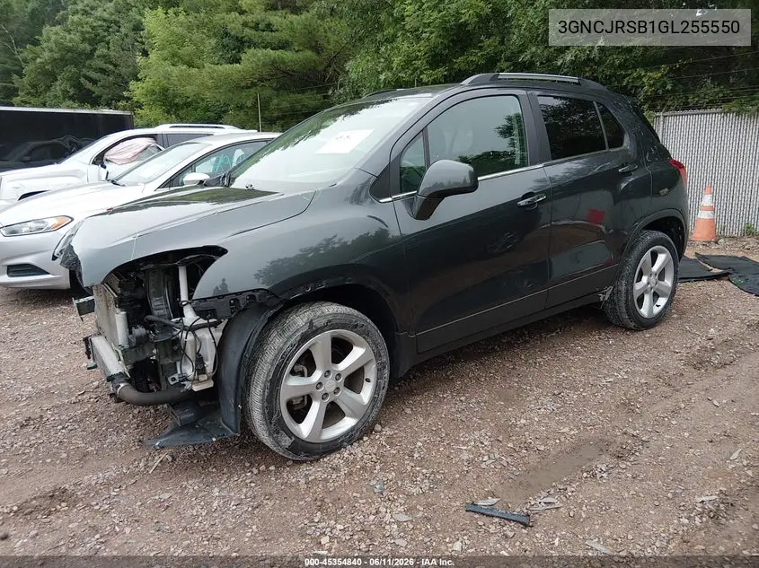 2016 Chevrolet Trax Ltz VIN: 3GNCJRSB1GL255550 Lot: 45354840