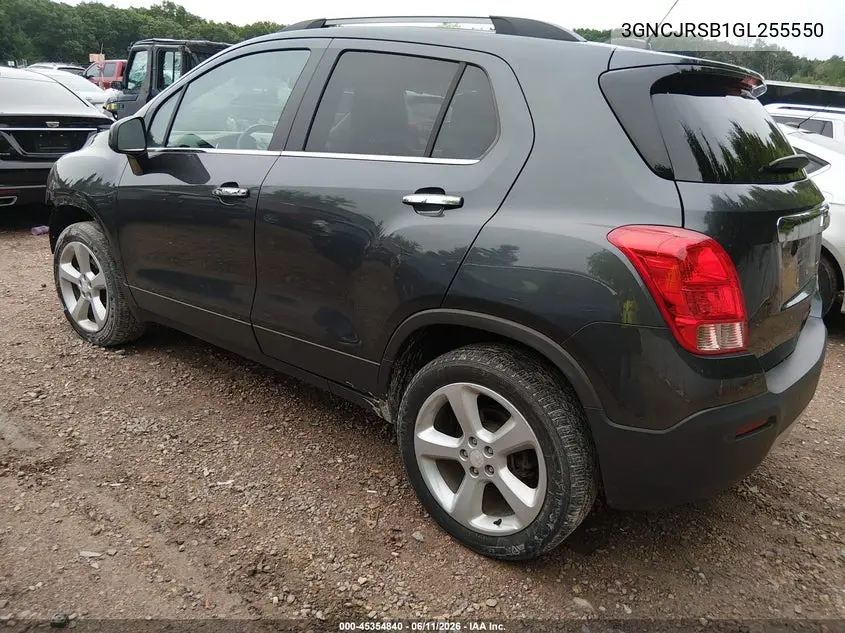 2016 Chevrolet Trax Ltz VIN: 3GNCJRSB1GL255550 Lot: 45354840