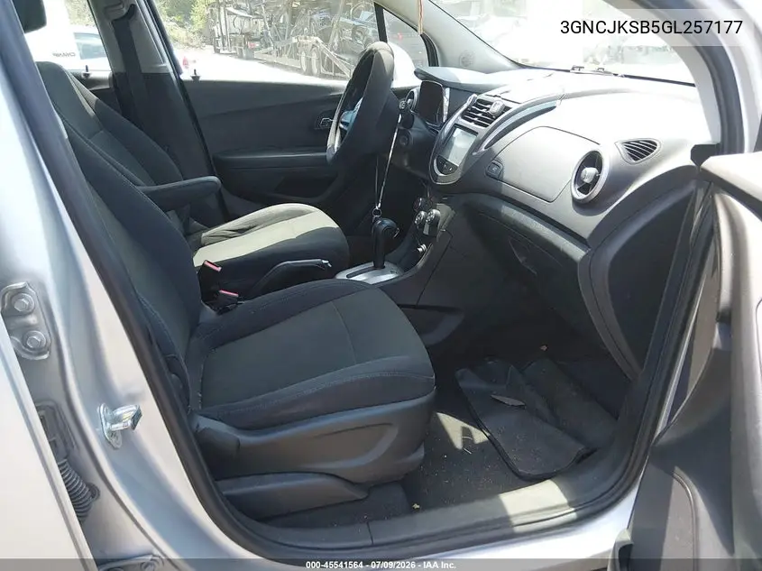 2016 Chevrolet Trax Ls VIN: 3GNCJKSB5GL257177 Lot: 45541564