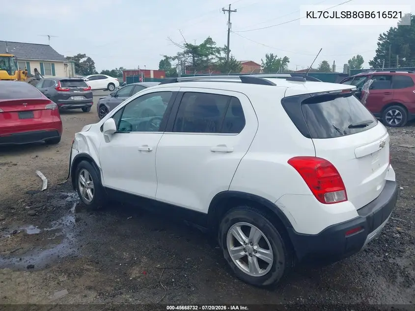 2016 Chevrolet Trax Lt VIN: KL7CJLSB8GB616521 Lot: 45668732