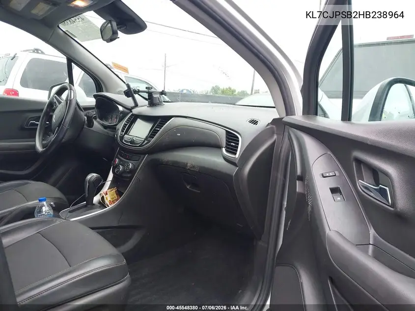 2017 Chevrolet Trax Lt VIN: KL7CJPSB2HB238964 Lot: 45548380