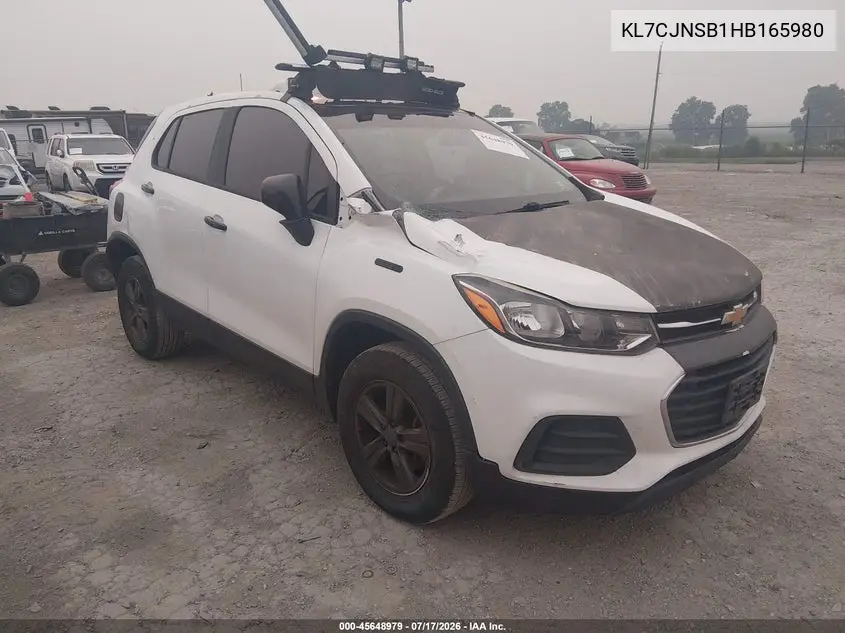 2017 Chevrolet Trax Ls VIN: KL7CJNSB1HB165980 Lot: 45648979