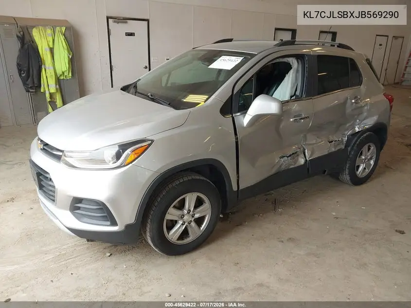 2018 Chevrolet Trax Lt VIN: KL7CJLSBXJB569290 Lot: 45629422