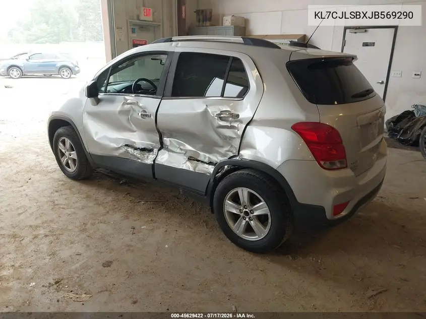 2018 Chevrolet Trax Lt VIN: KL7CJLSBXJB569290 Lot: 45629422