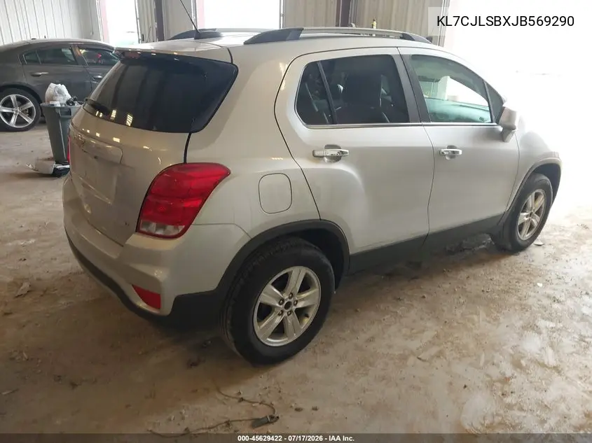2018 Chevrolet Trax Lt VIN: KL7CJLSBXJB569290 Lot: 45629422