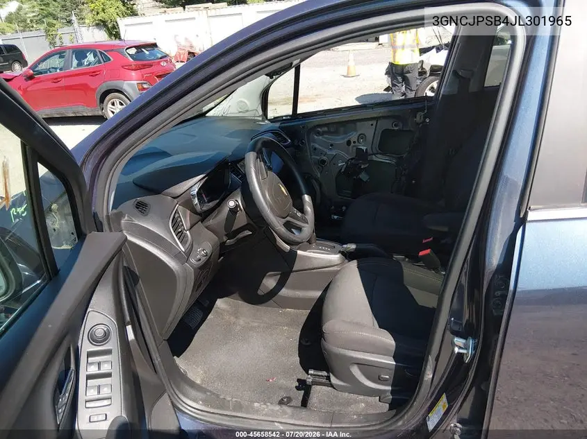 2018 Chevrolet Trax Lt VIN: 3GNCJPSB4JL301965 Lot: 45658542