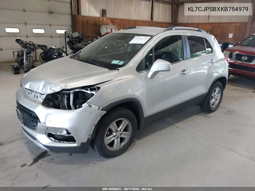 2019 Chevrolet Trax Lt VIN: KL7CJPSBXKB754979 Lot: 45389221
