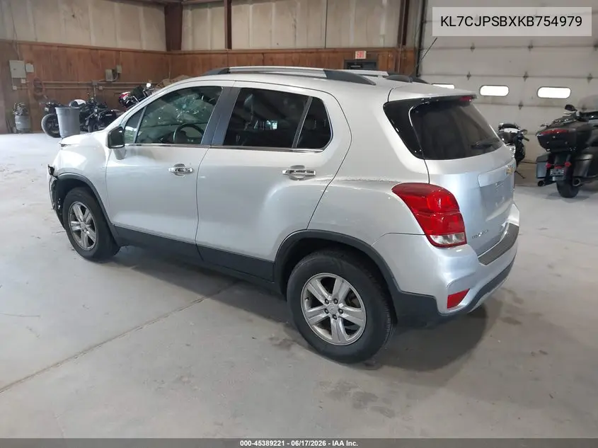 2019 Chevrolet Trax Lt VIN: KL7CJPSBXKB754979 Lot: 45389221