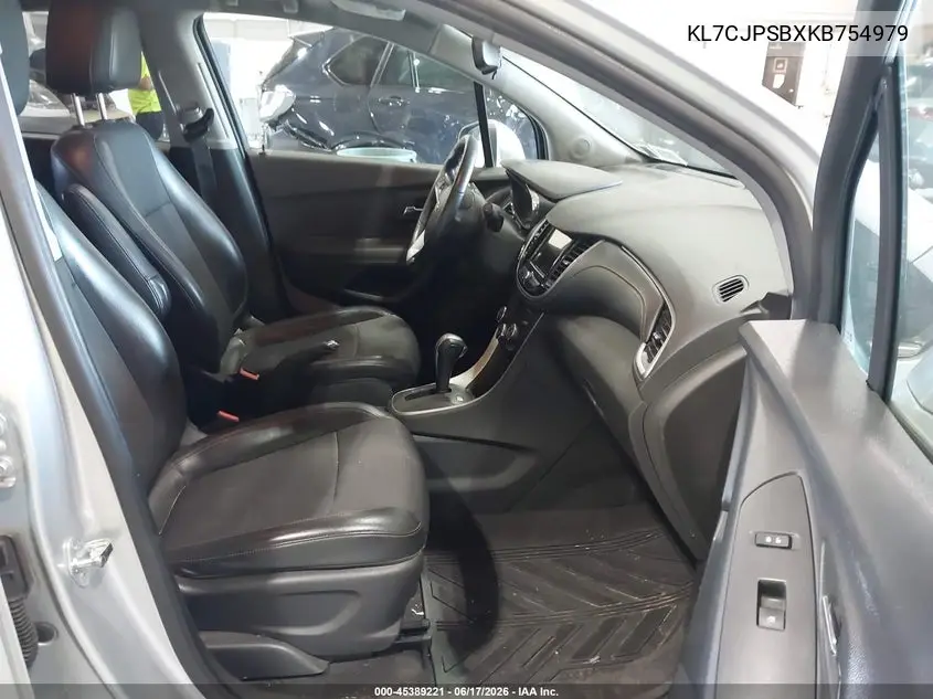 2019 Chevrolet Trax Lt VIN: KL7CJPSBXKB754979 Lot: 45389221