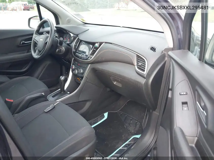 2019 Chevrolet Trax Ls VIN: 3GNCJKSBXKL295481 Lot: 45555265